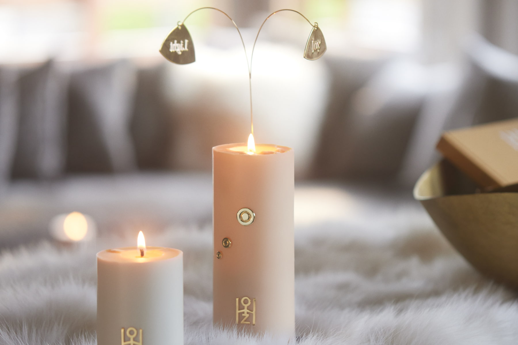 Candle jewelry with intentions